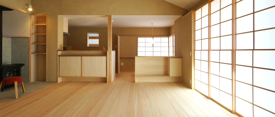 9　桧節無しｸﾘｱ塗装　2